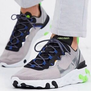 Nike React Element 55 men size 8 multi-colored low top sneakers CI3831-200